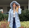 Glace kabát acélkék – Innova Fashion – 3. kép